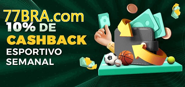 10% de bônus de cashback na 77BRA.com